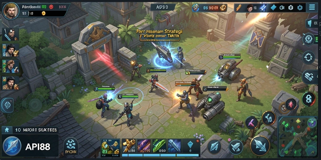 Tampilan menarik dari gameplay strategi di API88.