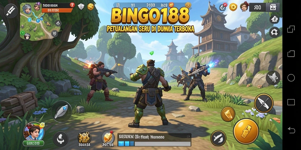 Tampilan gameplay BINGO188 yang seru di dunia terbuka.
