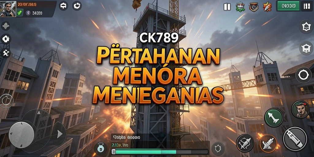 Screenshot CK789 menunjukkan aksi menegangkan dalam Tower Defense.