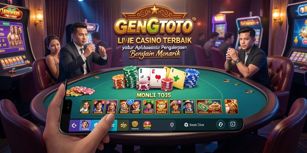 Screenshot GENGTOTO menampilkan dealer langsung bermain Baccarat.