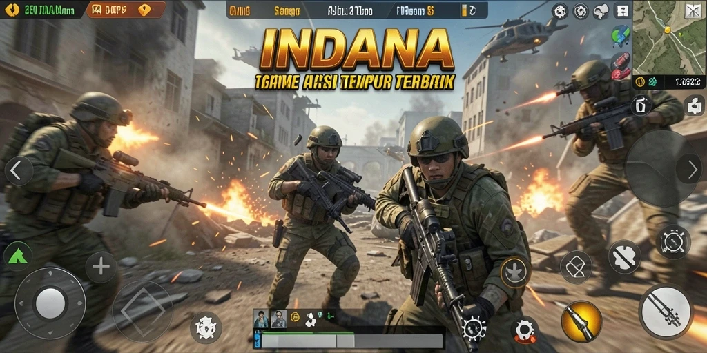 Gameplay seru dari INDAAA yang mendebarkan.