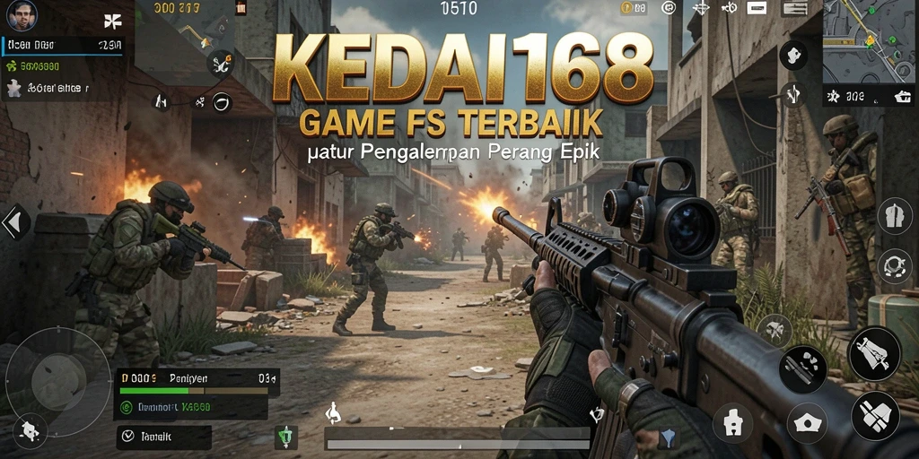 Gameplay mendebarkan dalam KEDAI168 yang menampilkan aksi tembak-menembak.