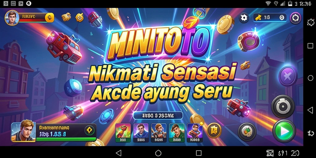 Screenshot gameplay MINITOTO yang menampilkan aksi seru dalam arcade.