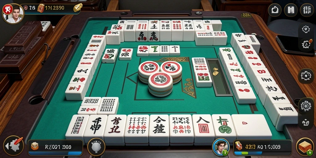 Tampilan menarik dari gameplay Mahjong di PASTIWIN.