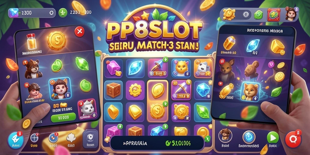 Tampilan gameplay PP8SLOT yang penuh warna dan menarik.