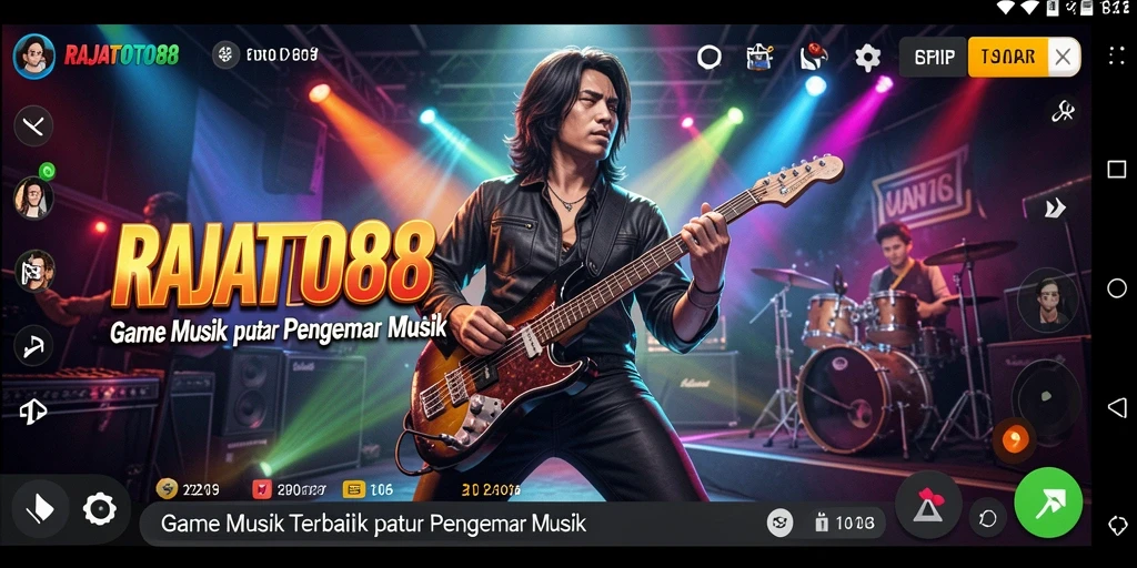 Tampilan gameplay RAJATOTO88 yang menarik dengan berbagai lagu.