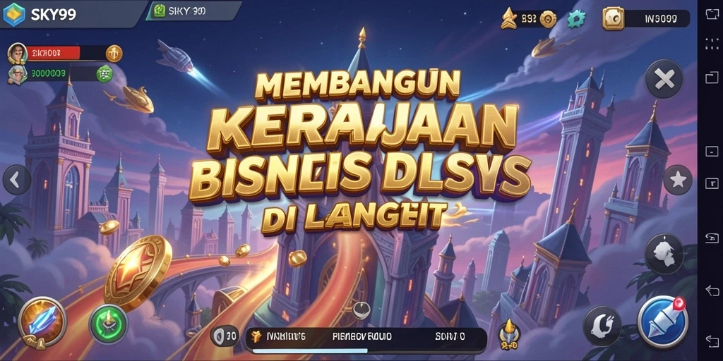 Screenshot gameplay SKY99 dengan tampilan bisnis yang megah.