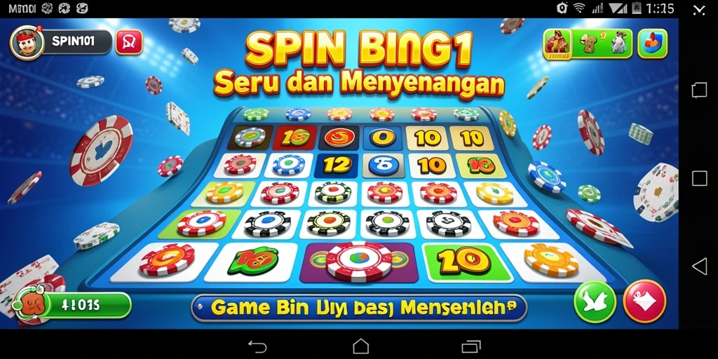 Tampilan gameplay SPIN101 yang seru dan interaktif di Bingo.